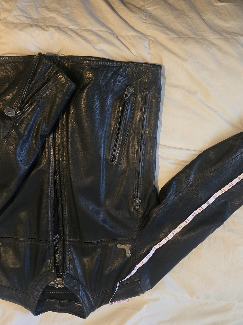 Harley-Davidson Black Leather Motorcycle Jacket